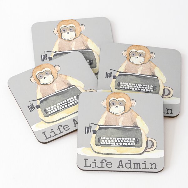 Item preview, Monkey Life Admin Typist  designed and sold by AnimaliaStar.