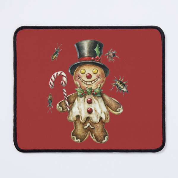 Item preview, Gothic Horror Gingerbread Man With Top Hat Infested with Maggots designed and sold by ZinniasGothShop.