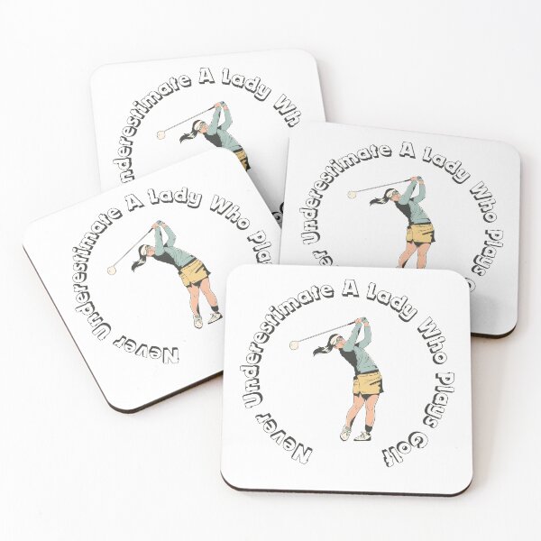 Item preview, Never Underestimate A Lady Who Plays Golf - Lady Plays Golf - Women Plays Golf Poster designed and sold by CYGIS STORE.