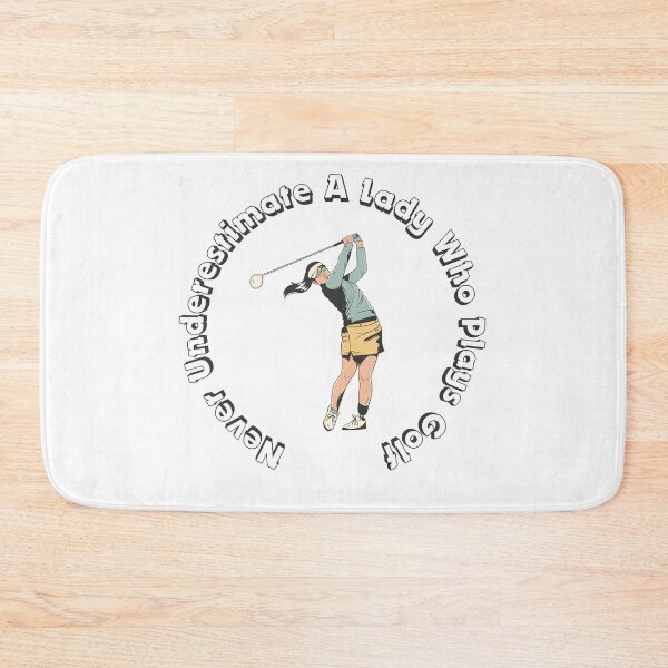 Item preview, Never Underestimate A Lady Who Plays Golf - Lady Plays Golf - Women Plays Golf Poster designed and sold by CYGIS STORE.
