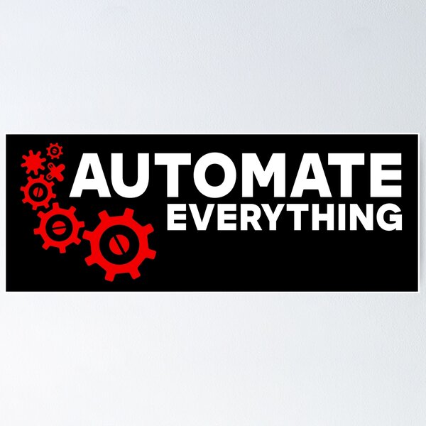 Artikel-Vorschau von ALLES AUTOMATISIEREN, designt und verkauft von Office Geek Shop.