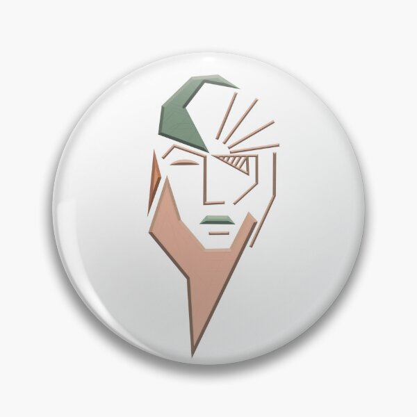 Item preview,  Abstract face in pink gold and green color designed and sold by birasart.