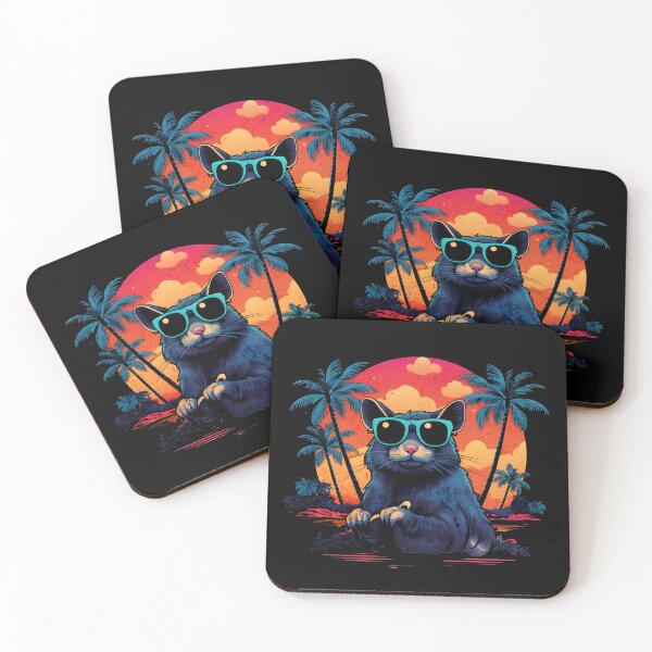 Item preview, Retro Wave Degu Good Vibes designed and sold by RedDesignSyc.