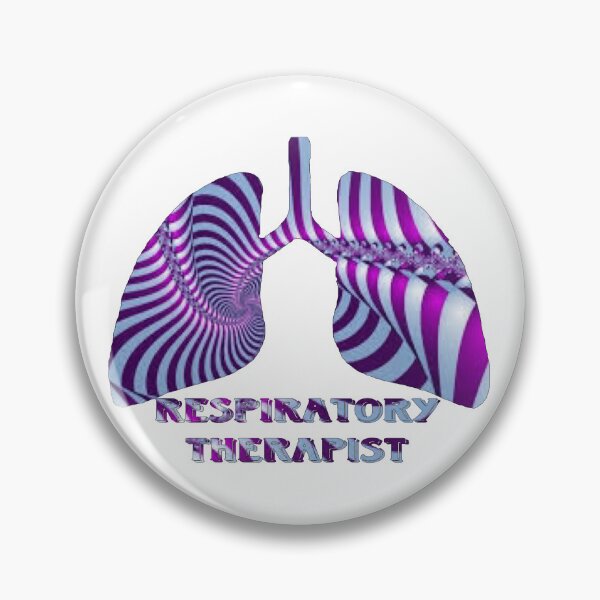 Item preview, Purple & Light Blue Strip Respiratory Therapist  designed and sold by natnat7w.