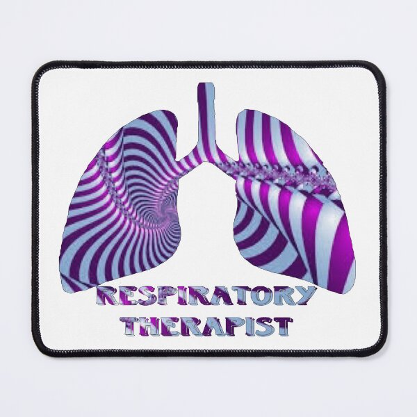 Item preview, Purple & Light Blue Strip Respiratory Therapist  designed and sold by natnat7w.