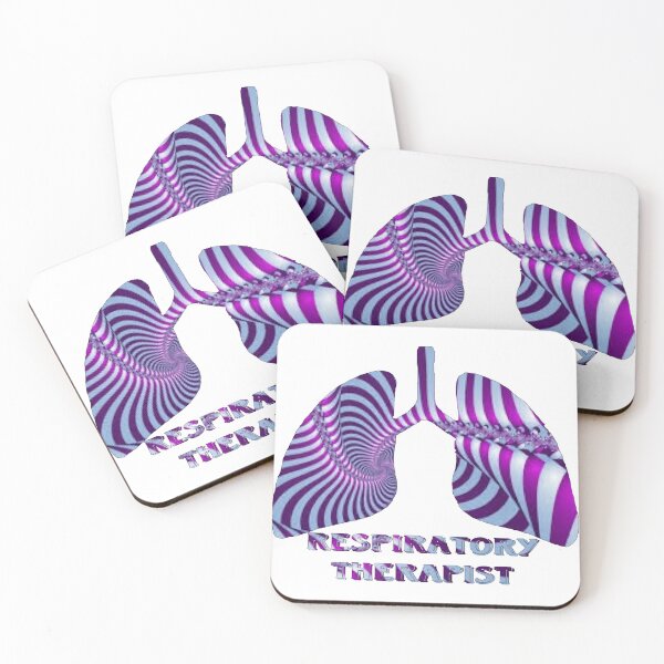 Item preview, Purple & Light Blue Strip Respiratory Therapist  designed and sold by natnat7w.