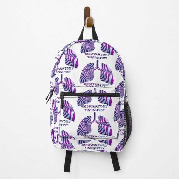 Item preview, Purple & Light Blue Strip Respiratory Therapist  designed and sold by natnat7w.