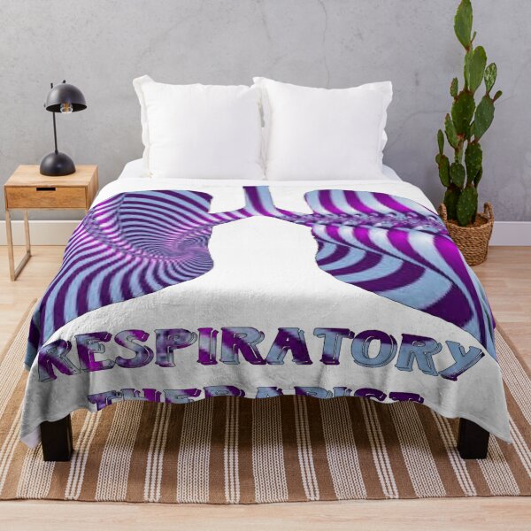 Item preview, Purple & Light Blue Strip Respiratory Therapist  designed and sold by natnat7w.