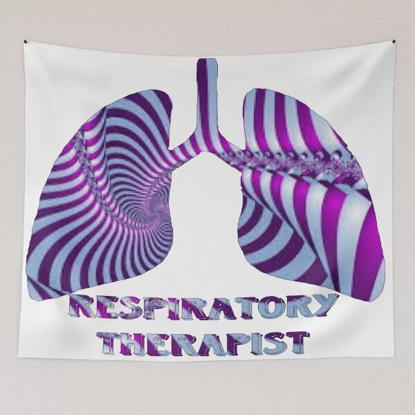 Item preview, Purple & Light Blue Strip Respiratory Therapist  designed and sold by natnat7w.
