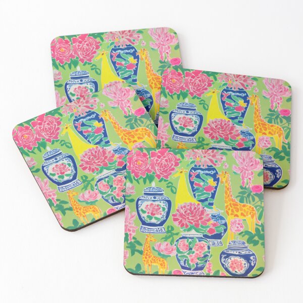 Item preview, Jirafas de muy buen gusto y frascos chinoiserie en verde lima designed and sold by SophieClimaArt.