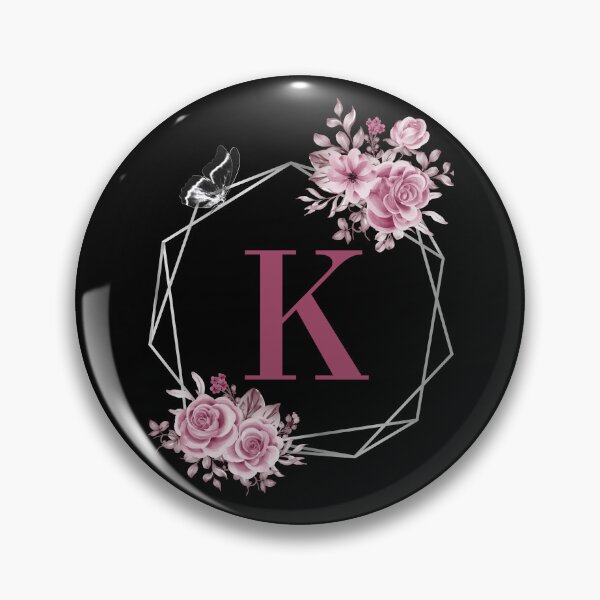 Item preview, Elegant K Letter Floral Monogram Design designed and sold by WomenLevelUp.