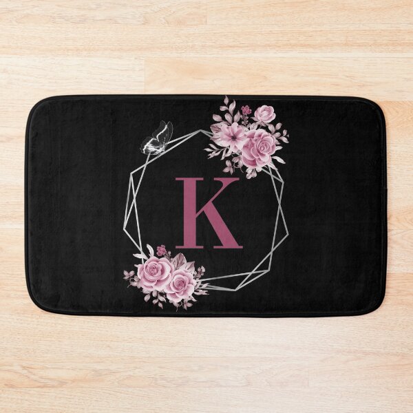 Item preview, Elegant K Letter Floral Monogram Design designed and sold by WomenLevelUp.