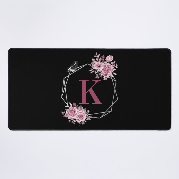 Item preview, Elegant K Letter Floral Monogram Design designed and sold by WomenLevelUp.