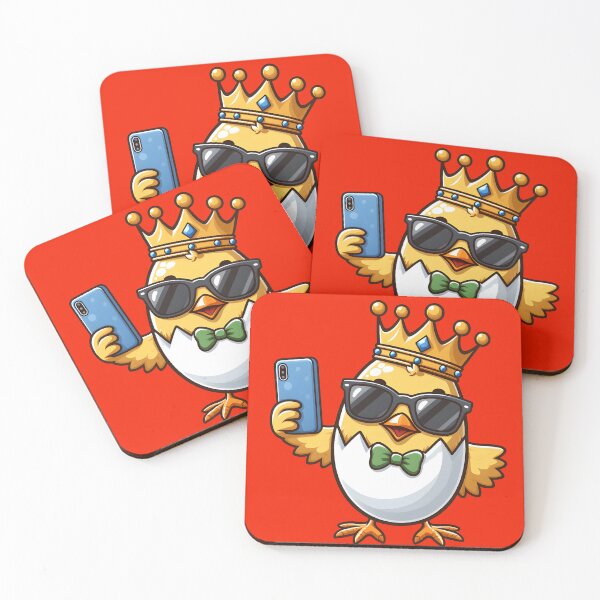Item preview, Cute King Chick Takes  Selfie designed and sold by PuFFYTiC.