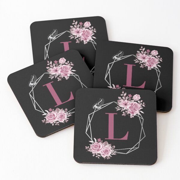 Item preview, Elegant L Letter Floral Monogram Design designed and sold by WomenLevelUp.