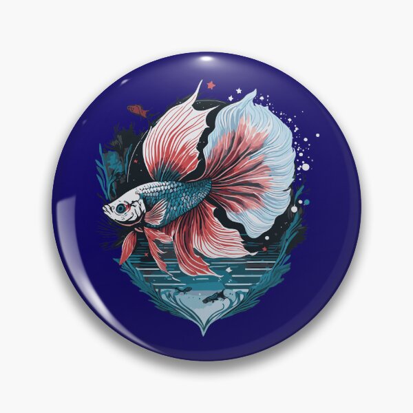 Item preview, Betta Fish Illustration designed and sold by Corner-Distro.