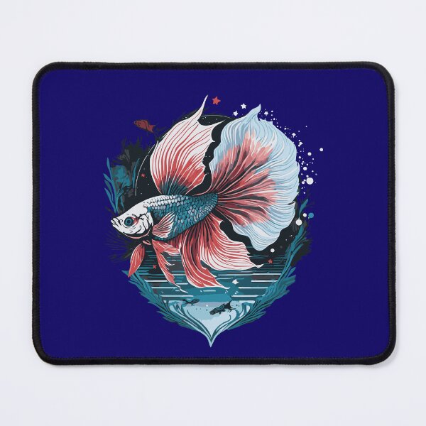 Item preview, Betta Fish Illustration designed and sold by Corner-Distro.