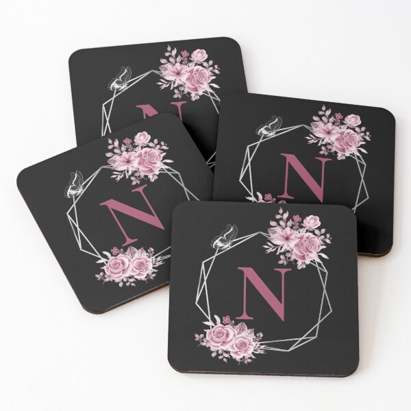 Item preview, Elegant N Letter Floral Monogram Design designed and sold by WomenLevelUp.