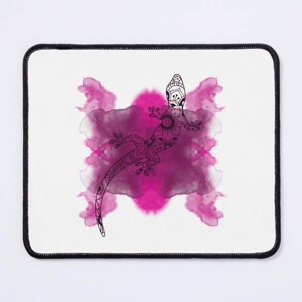 Item preview, Pink watercolour mandala lizard designed and sold by jademmm.