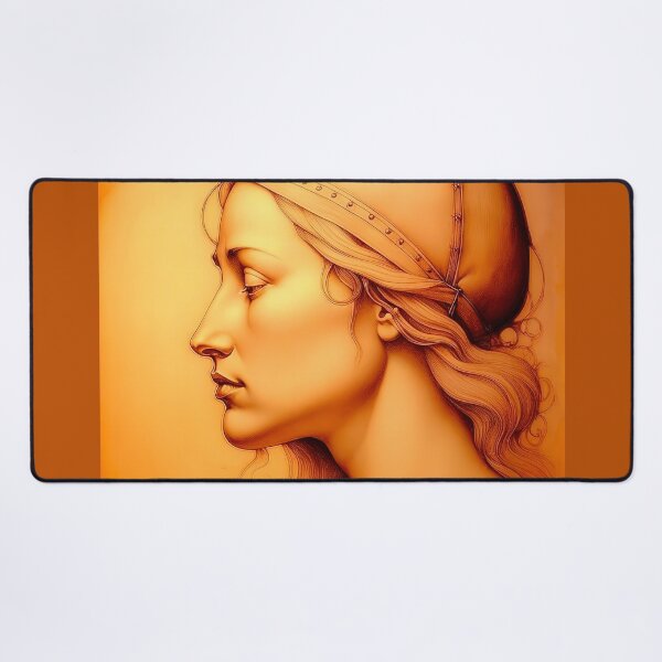 Item preview, Drawing Portrait Of Young Woman In a Cap in Profile designed and sold by LanaGustavsson.