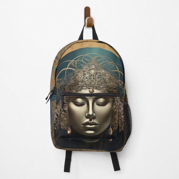 Item preview, Surrealist Face of Oriental Metal Woman with organic connection to nature designed and sold by CG Studio.