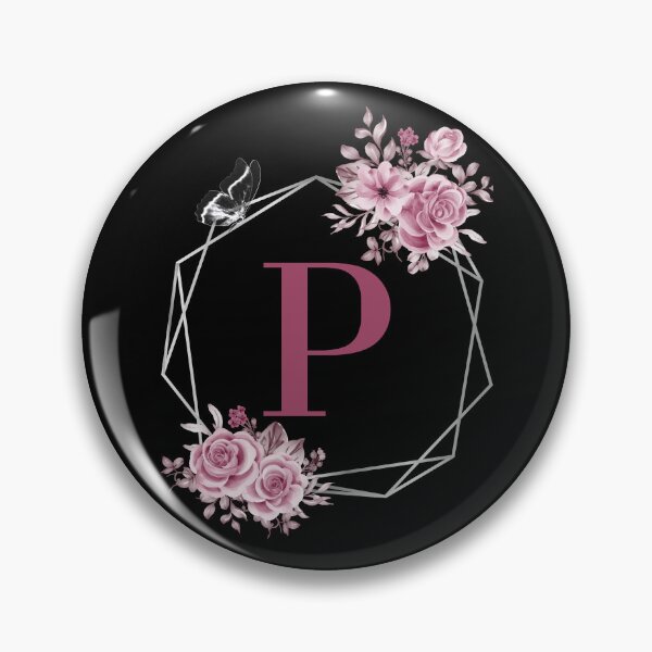 Item preview, Elegant P Letter Floral Monogram Design designed and sold by WomenLevelUp.