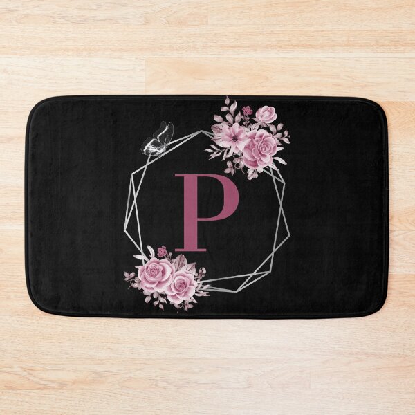 Item preview, Elegant P Letter Floral Monogram Design designed and sold by WomenLevelUp.