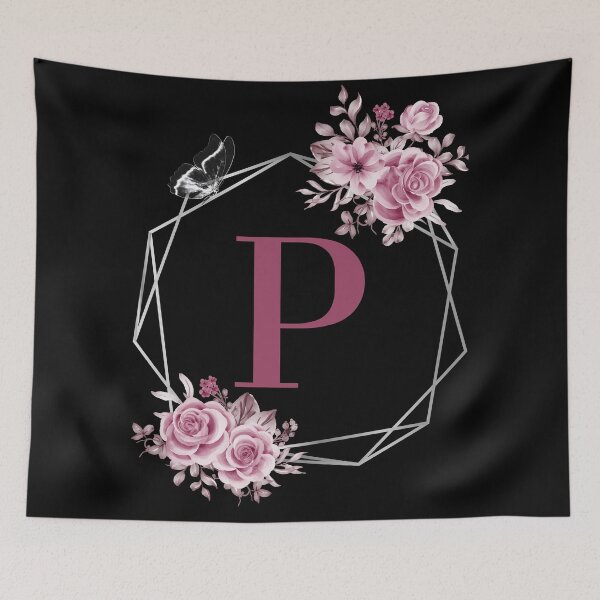 Item preview, Elegant P Letter Floral Monogram Design designed and sold by WomenLevelUp.