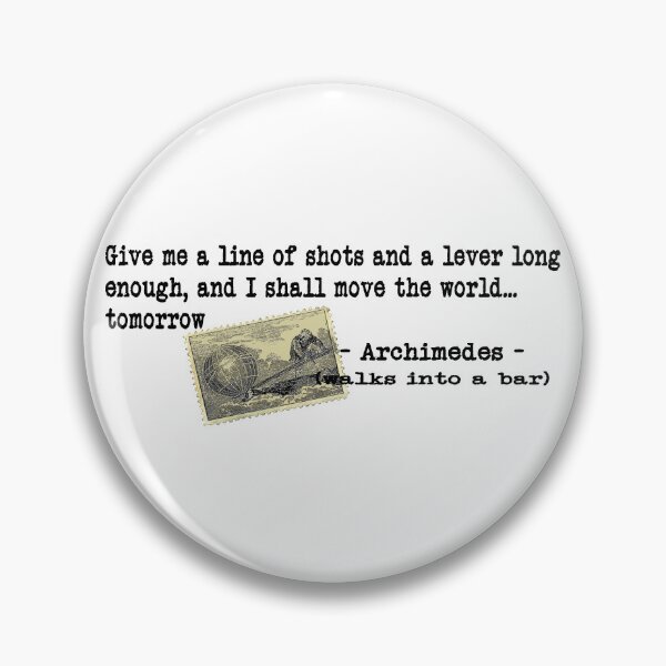 Item preview, Archimedes Walks Into A Bar #2 designed and sold by 300Spikes.