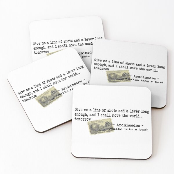 Item preview, Archimedes Walks Into A Bar #2 designed and sold by 300Spikes.