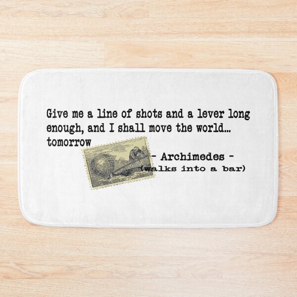 Item preview, Archimedes Walks Into A Bar #2 designed and sold by 300Spikes.
