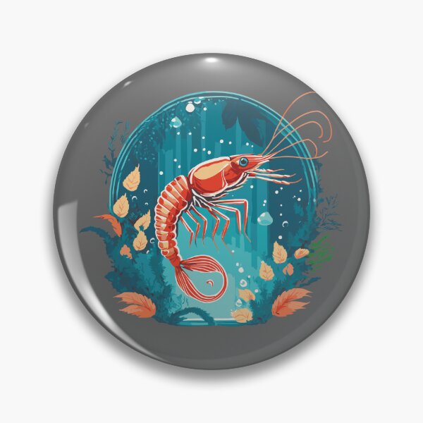 Item preview, Cherry Shrimp Illustration designed and sold by Corner-Distro.