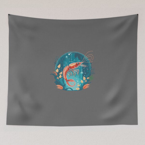 Item preview, Cherry Shrimp Illustration designed and sold by Corner-Distro.