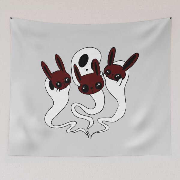 Item preview, Punk Distressed Ripped bunny Ghost designed and sold by ISFdraw.