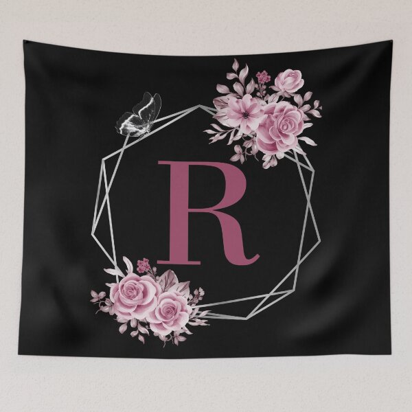 Item preview, Elegant R Letter Floral Monogram Design designed and sold by WomenLevelUp.