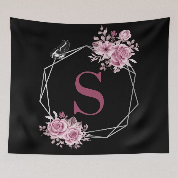 Item preview, Elegant S Letter Floral Monogram Design designed and sold by WomenLevelUp.