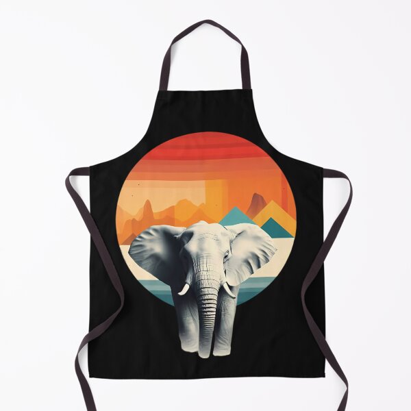 Item preview, Elephant and mountains designed and sold by Linework Studio.