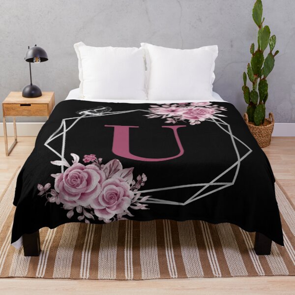 Item preview, Elegant U Letter Floral Monogram Design designed and sold by WomenLevelUp.