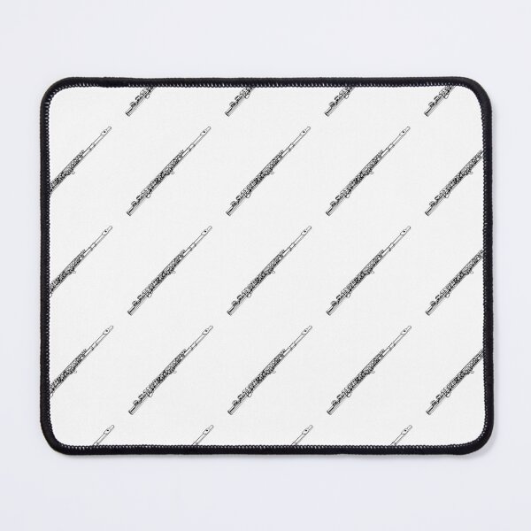 Item preview, Medium tiled flutes textile design for woodwind players designed and sold by ElegantTeaTime.