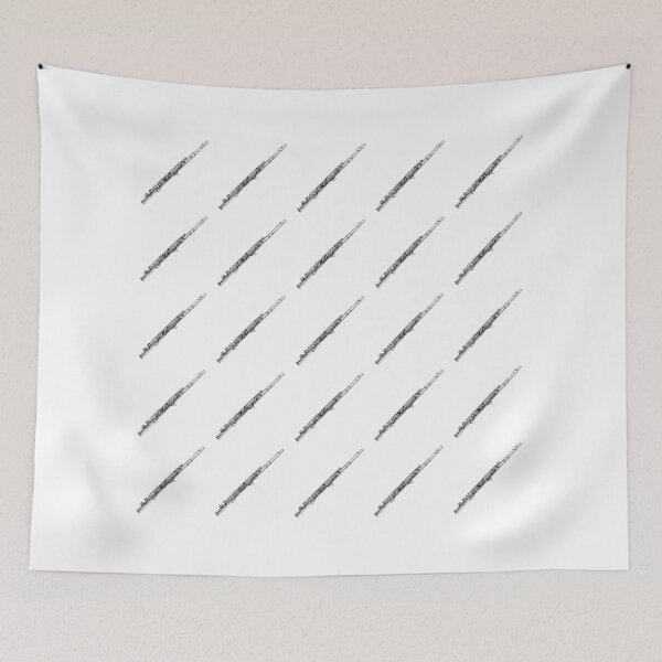 Item preview, Medium tiled flutes textile design for woodwind players designed and sold by ElegantTeaTime.