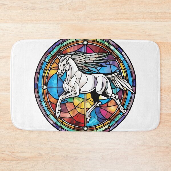 Item preview,  colorful stained glass with animals, Pegasus designed and sold by GroonSpace.