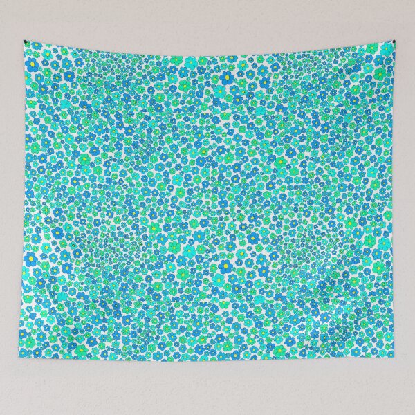 Item preview, Blue flower patterned designed and sold by AurelsPrints.
