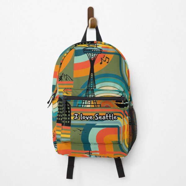 Item preview, Love Seattle Washington Groovy Vintage Retro PNW City designed and sold by IntoClearWater.