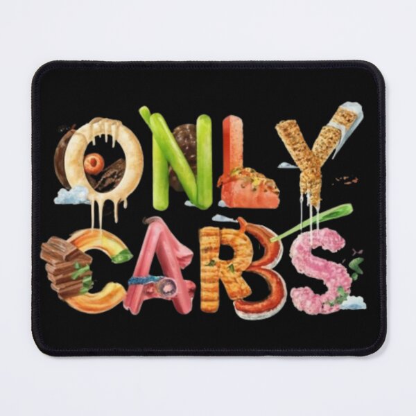 Item preview, "Chic and Cheeky: 'Only Carbs' Quote Tee for Food Lovers" designed and sold by Obinne.