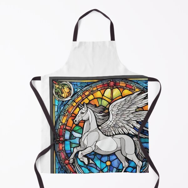 Item preview,  colorful stained glass with animals, Pegasus 1 designed and sold by GroonSpace.