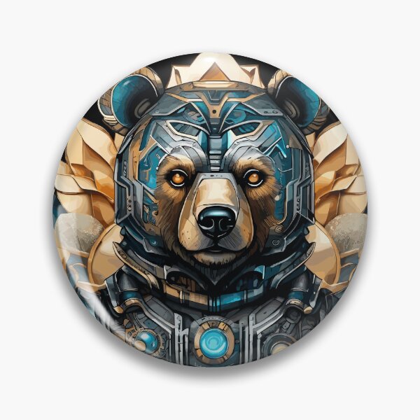 Item preview, Futuristic Bear 001 designed and sold by manifestroots.
