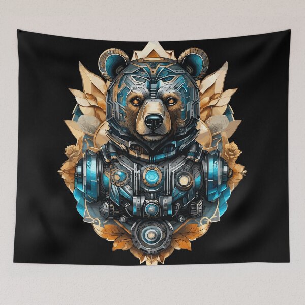 Item preview, Futuristic Bear 001 designed and sold by manifestroots.