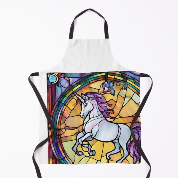 Item preview,  colorful stained glass with animals, unicorn 3 designed and sold by GroonSpace.