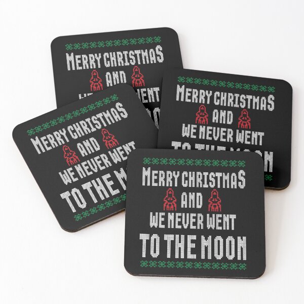 Item preview, Moon Landing Hoax - Ugly Christmas Sweater designed and sold by TaraGbear.