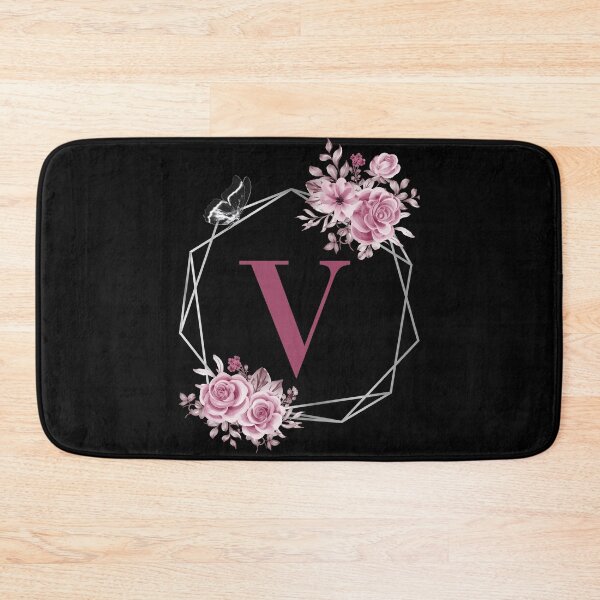Item preview, Elegant V Letter Floral Monogram Design designed and sold by WomenLevelUp.